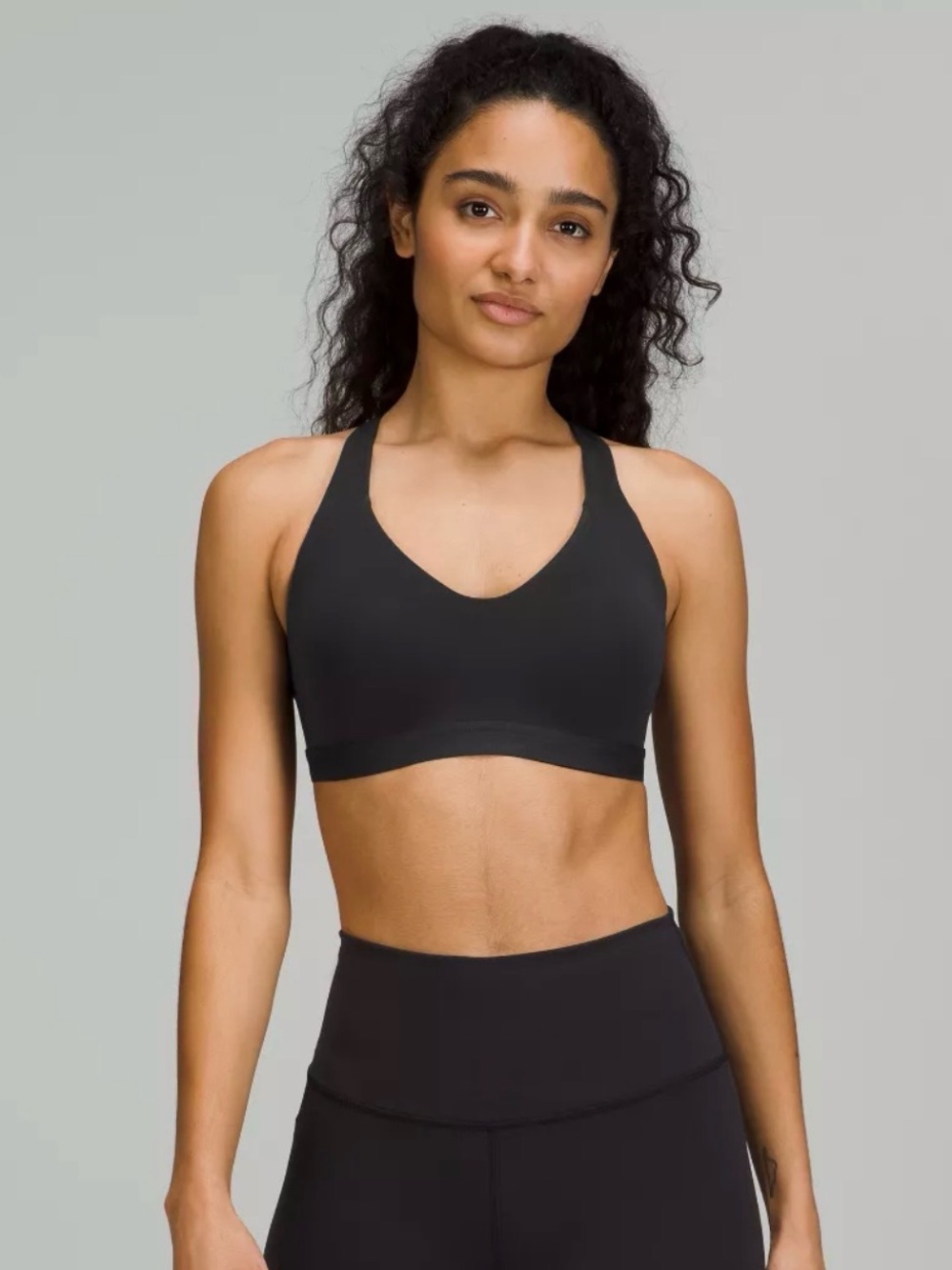 lululemon athletica Black Racerback Sports Bra